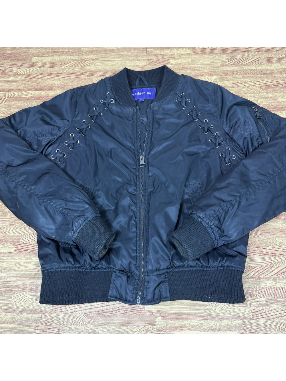 Madden Girl black bomber jacket size M M